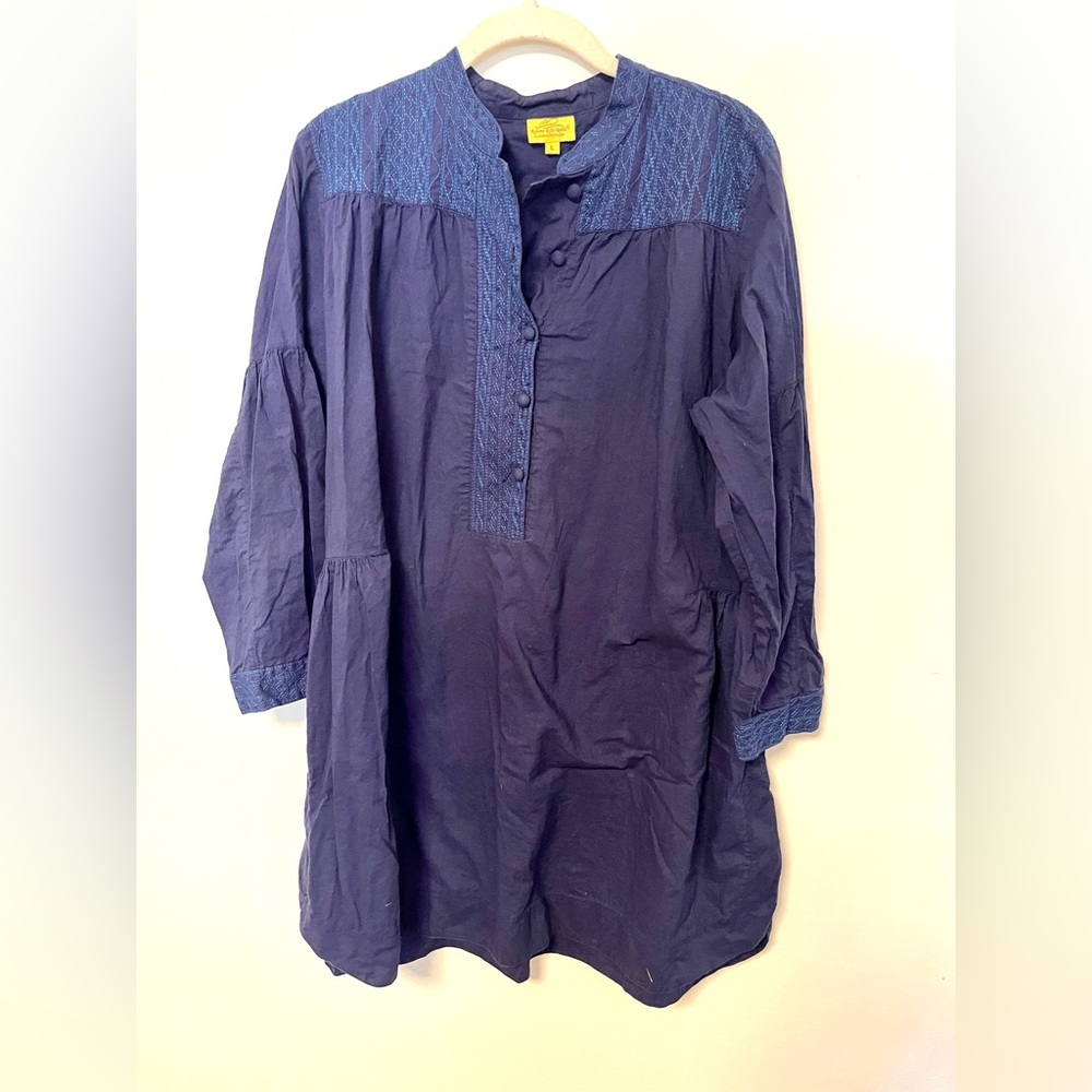 Roberta Roller Rabbit Embroidered Tunic Dress size Large - Picture 2 of 6
